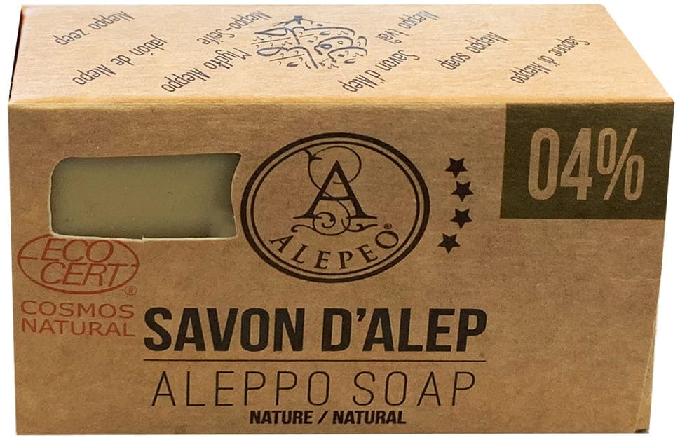 Alep jabón eccocert alepeo nature 4% 100g