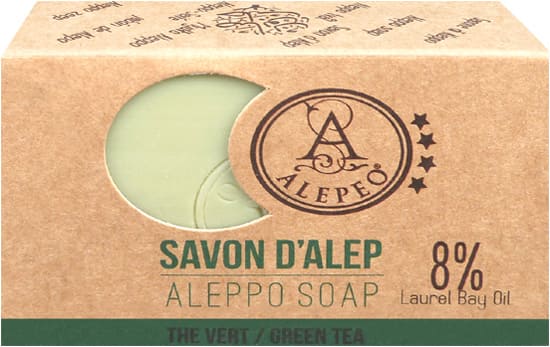 Alepe jabón alepeo té verde 8% 100g