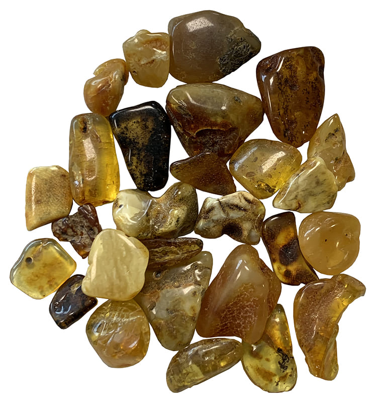 Piedras laminadas de ámbar báltico 100g