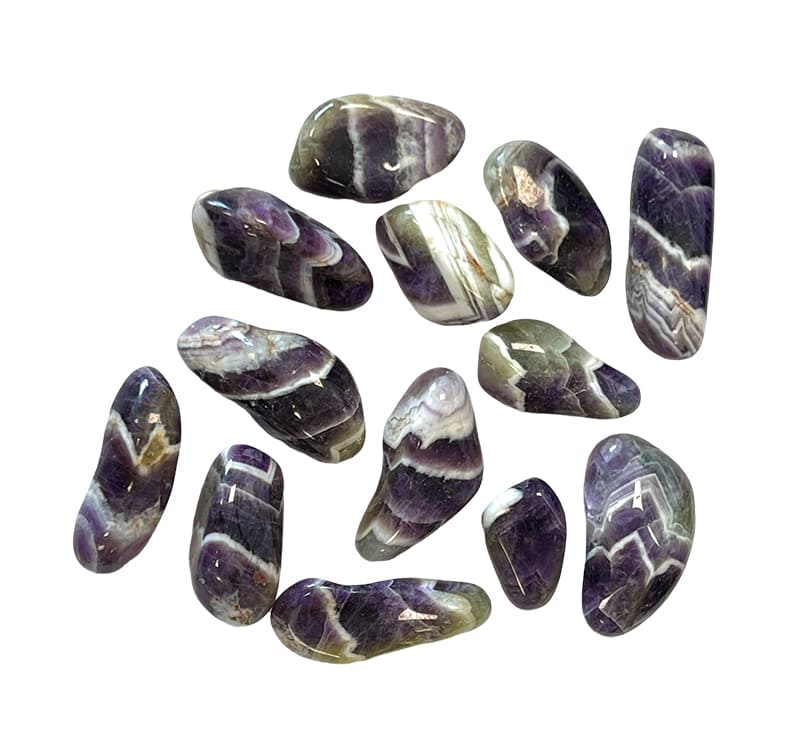 Rodados Ametista Rainbow Zebra Zambia A 250g