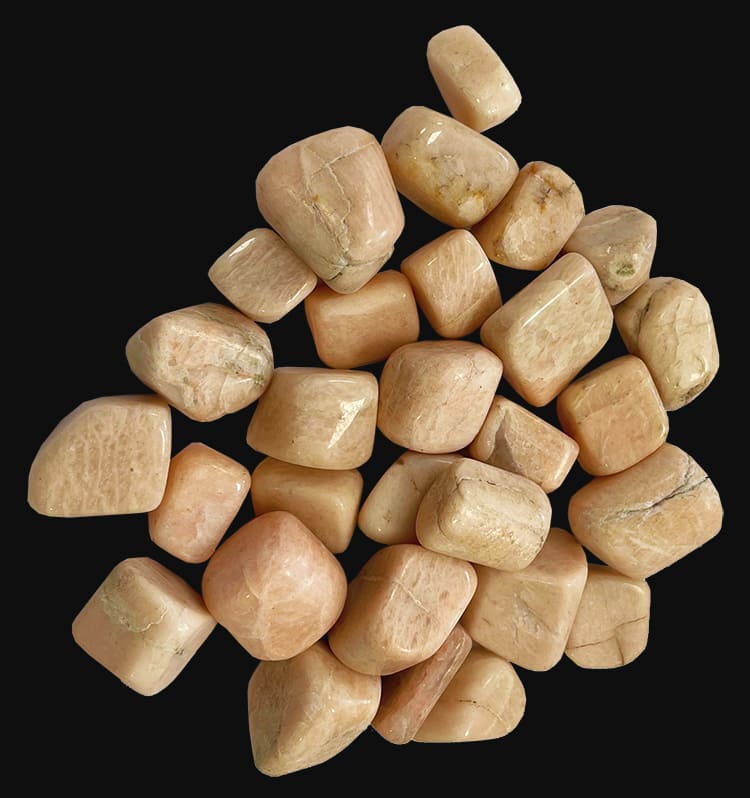 Rodados piedra de luna AB 250g