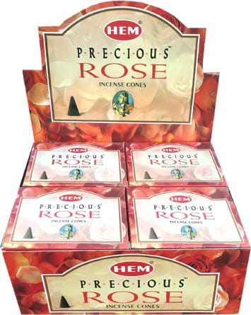 Incienso hemos precious rose conos