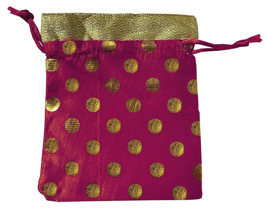 Bolsas pequeñas de satén rojo, paquete de 50