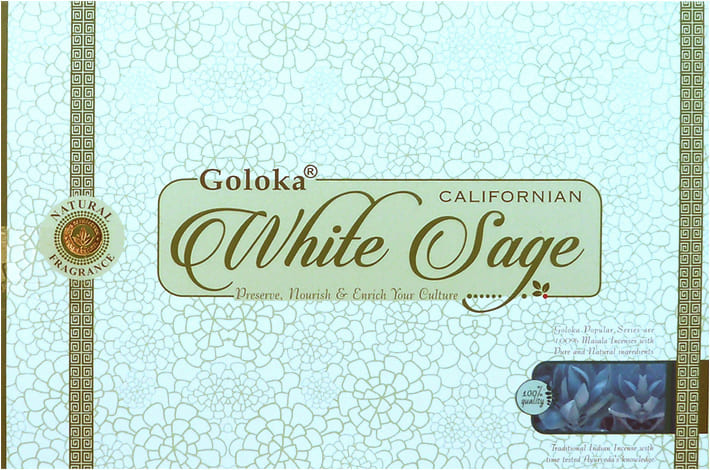 Goloka de incienso de salvia blanca 15g.