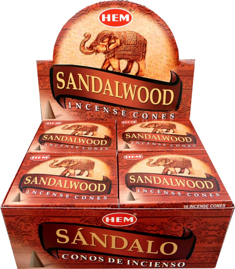 Incienso hemos Sandalwood conos