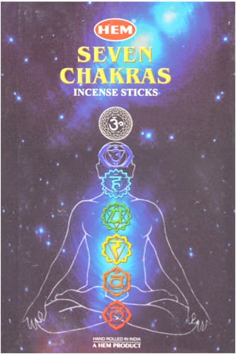 Incienso Hem siete Chakras pouch