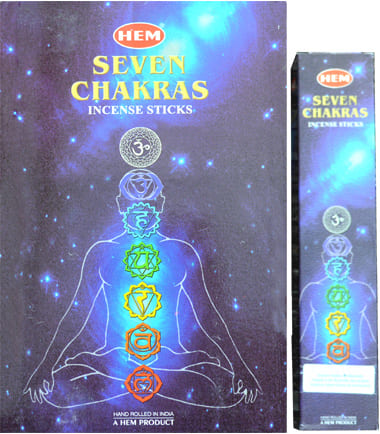 Incienso Hem siete Chakras pouch