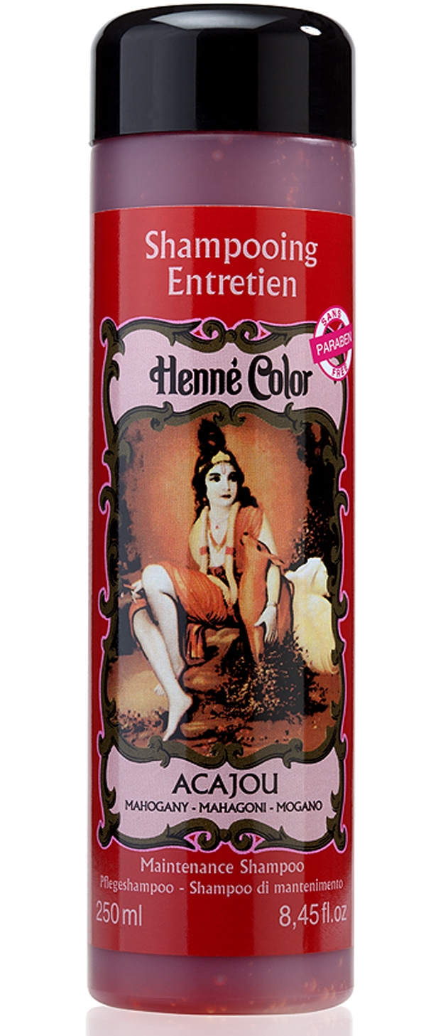 Pack de 3 champús de mantenimiento Henna Color caoba 250ml