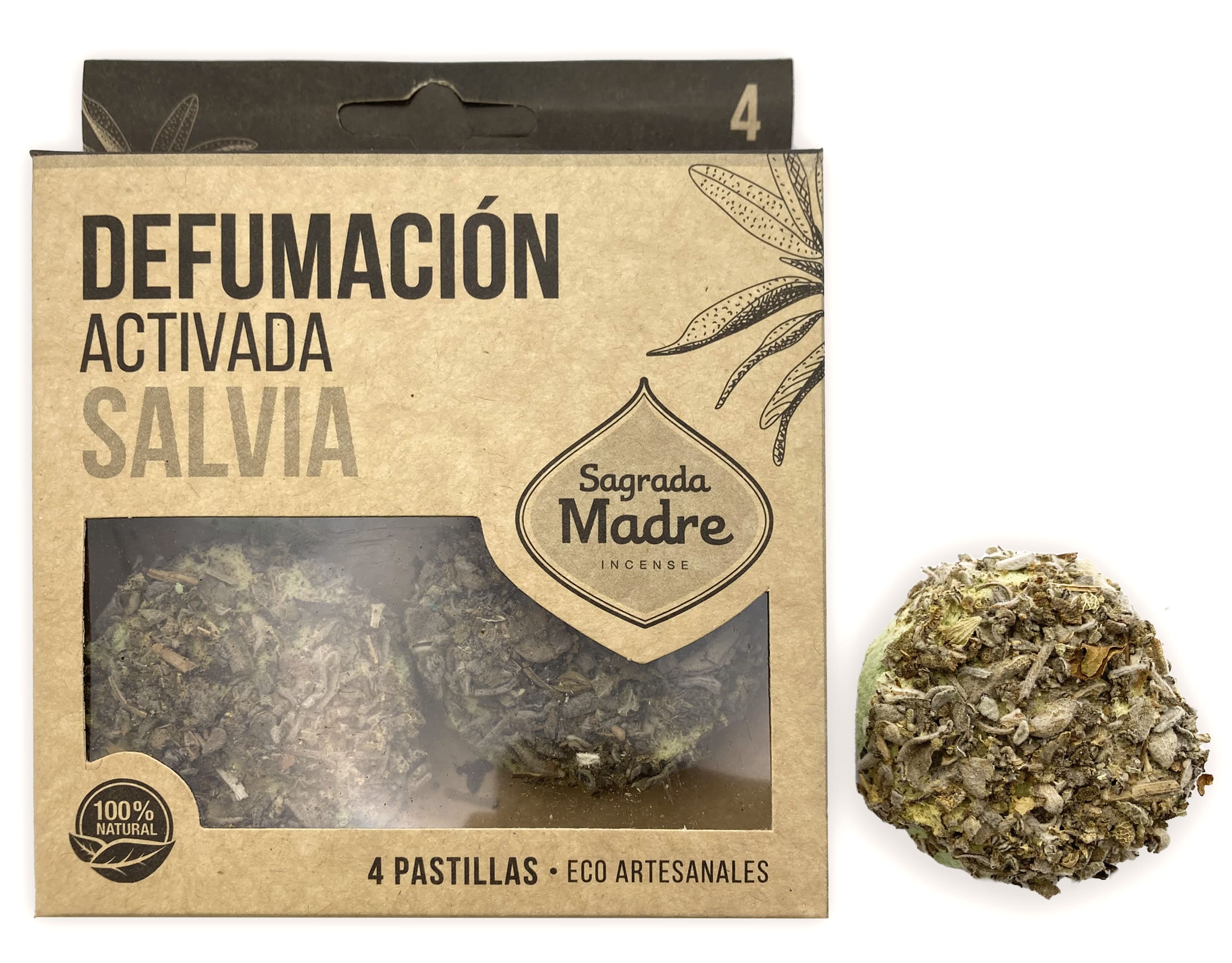 Sagrada Madre - Pastilla de salvia blanca