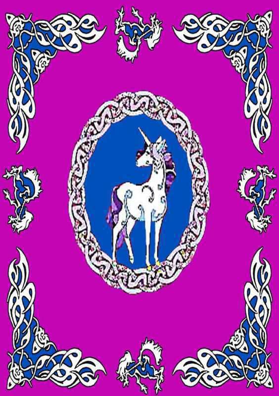 incienso en Arabesk colgante unicornio rojo
