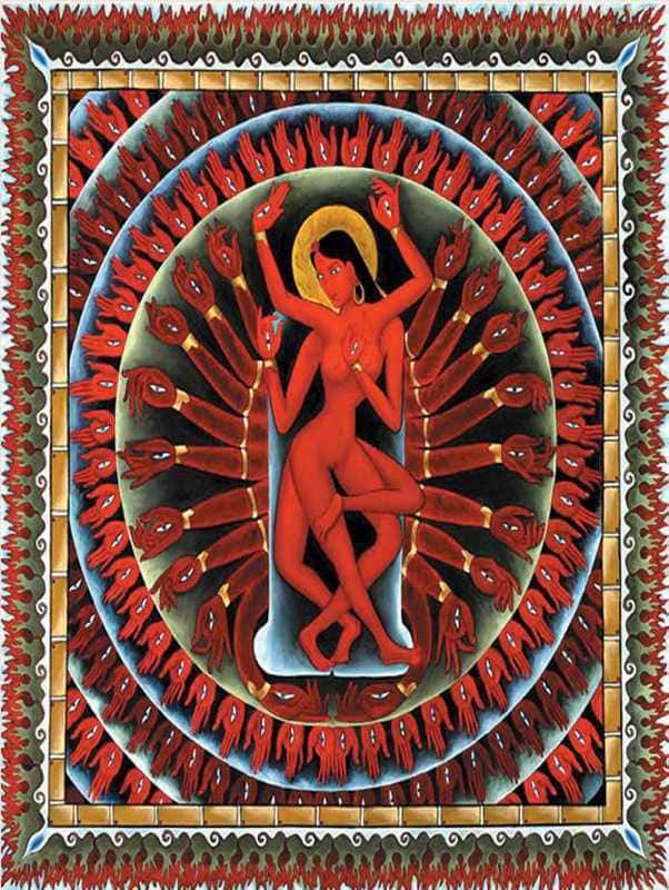 incienso en Colgante de arabesk vajra yogini