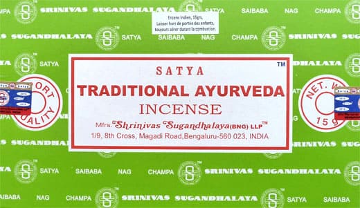 Incienso satya traditional ayurveda 15g