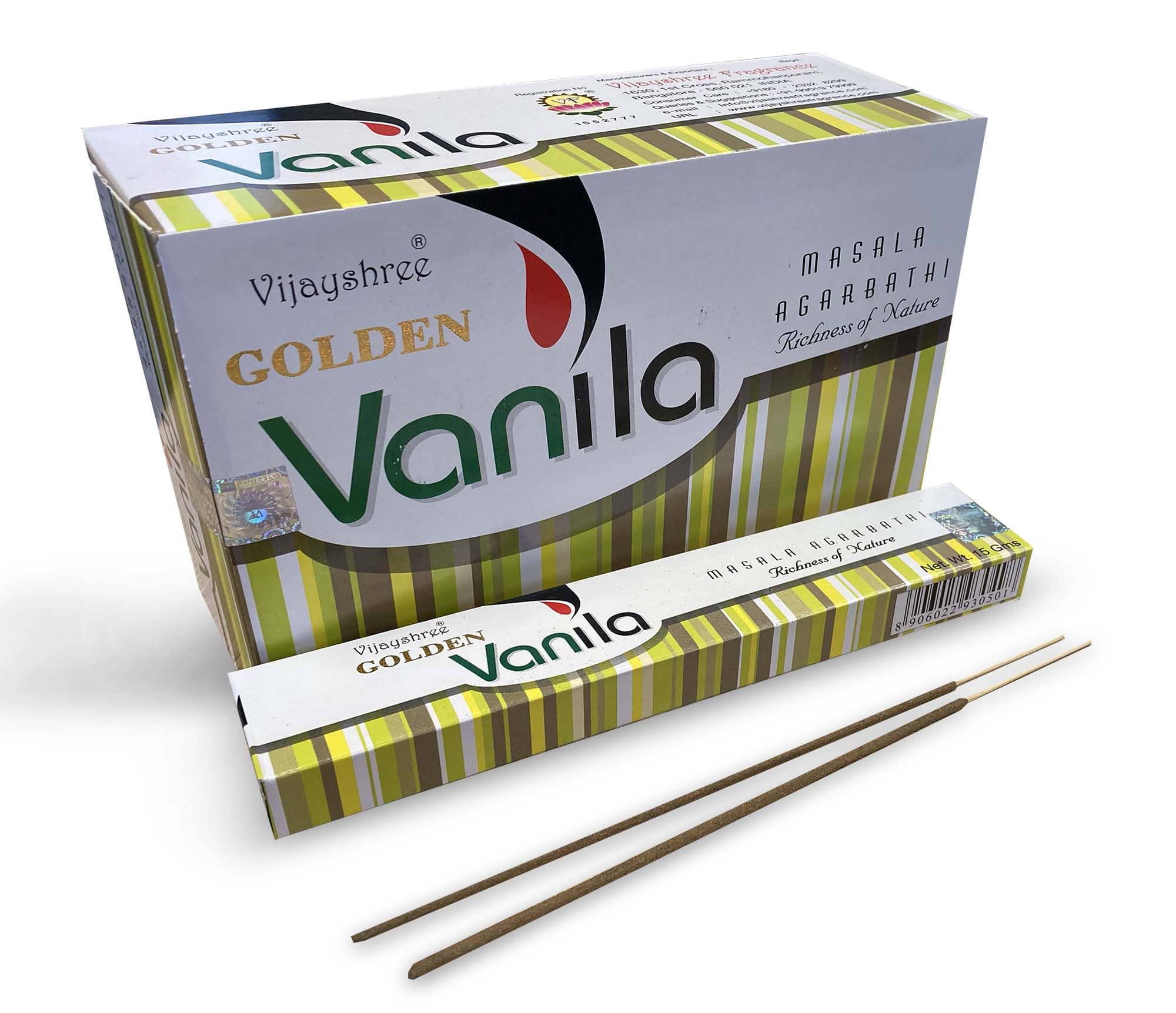 Incienso vijayshree golden vanila 15g