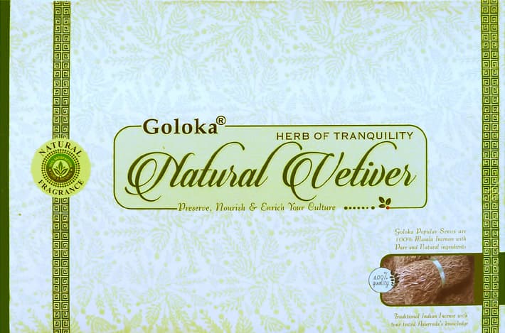 Goloka Vetiver incienso natural 15g