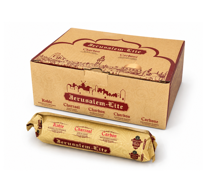 incienso en Carbón Jerusalem Lite Calidad Superior 33 mm – 100 Pastillas