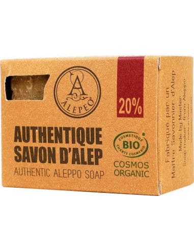 incienso en Cosmos Jabón de Alepo Bio 20% aceite de laurel 200g