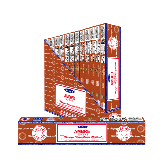 Incienso Satya Ámbar 15g 2026