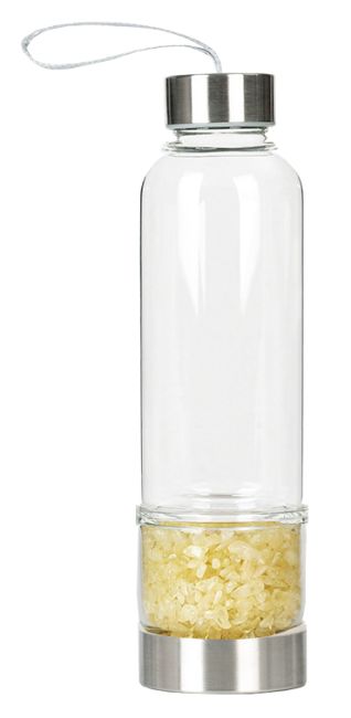 Botella con cristales de Citrino