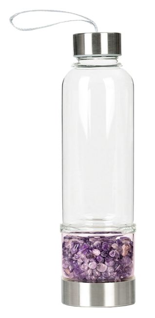 Botella con cristales de Amatista