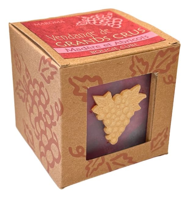 incienso en Vela Maroma Madeira y Albaricoques en Cubo 290g|es