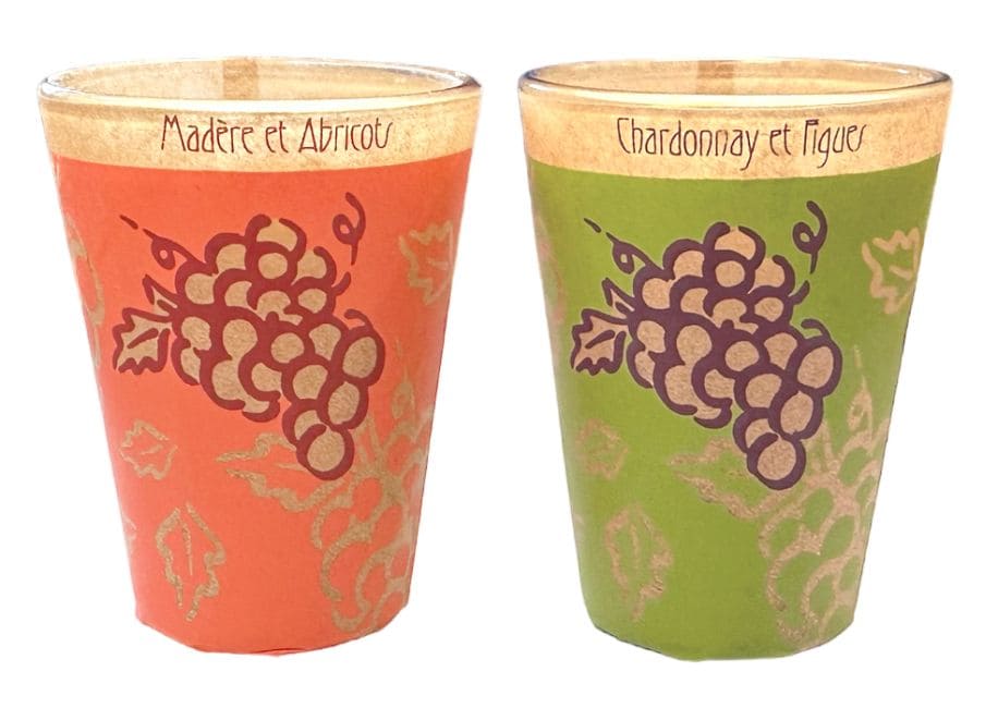 incienso en Caja de 2 Velas Maroma en Copa de Madeira y Albaricoques - Chardonnay e Higos 70g