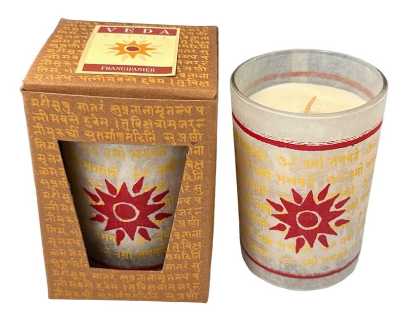 Vela Maroma Veda Frangipani en vaso 95g