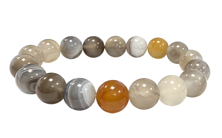 incienso en Pulsera de ágata de Botsuana A cuentas de 10 mm