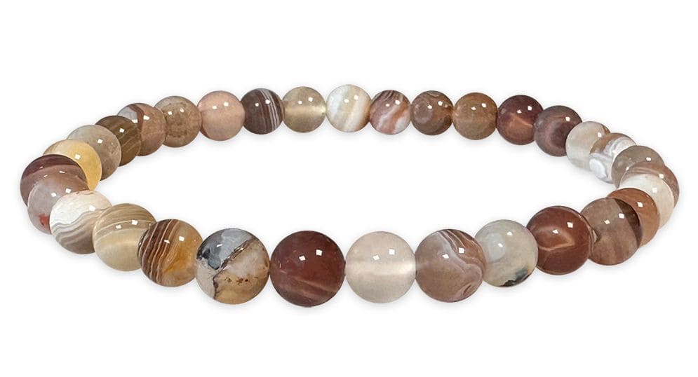 Pulsera Agate Botswana AA Perles 6mm