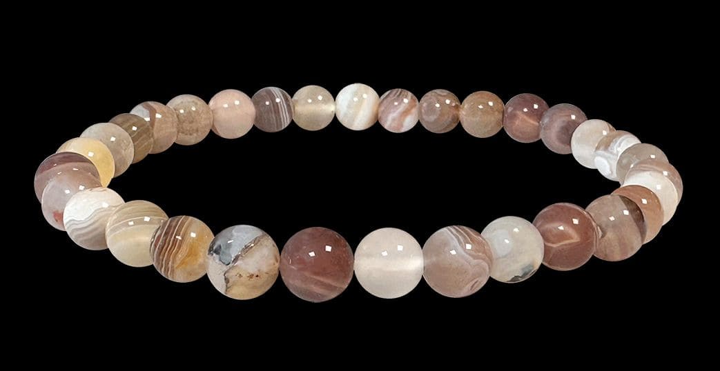 Pulsera Agate Botswana AA Perles 6mm