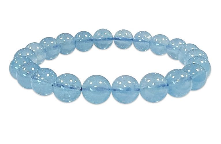 Pulsera Aguamarina AAA perlas 8-9mm