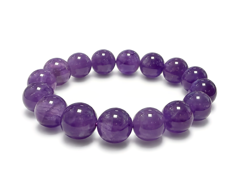 incienso en Pulsera de Amatista A cuentas de 12mm