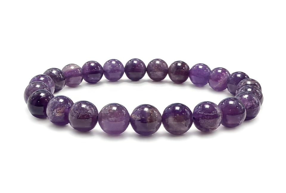 incienso en Pulsera de Amatista A cuentas de 7,5-8,5mm