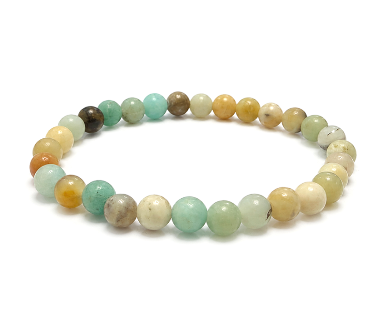 Pulsera de Amazonita Multicolor A cuentas 6mm