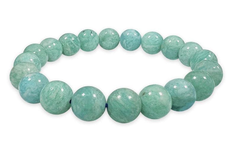 Pulsera con Amazonite A Peru perlas 8mm