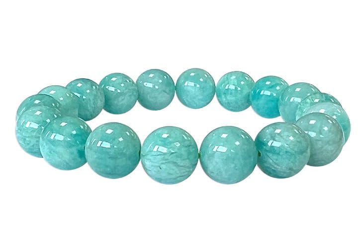 Pulsera con Amazonite AA Peru perlas 8mm