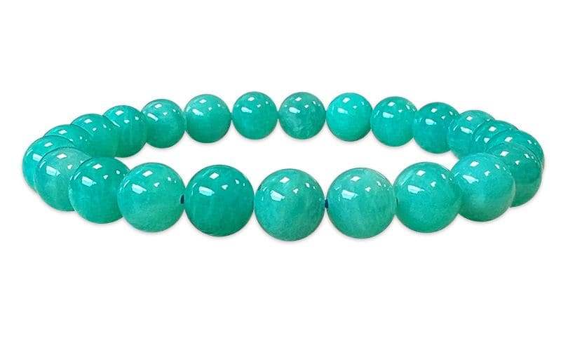 Pulsera con Amazonite Mozambique AAA perlas 8mm
