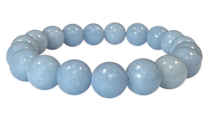 Pulsera Angelite A perles 10mm