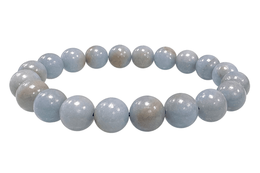 Pulsera Angelite A perles 10mm