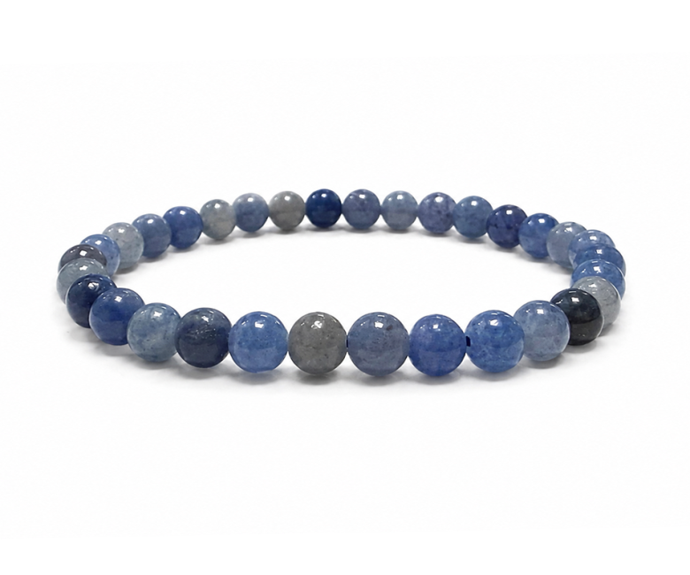 Pulsera de Aventurina Azul A cuentas 6mm