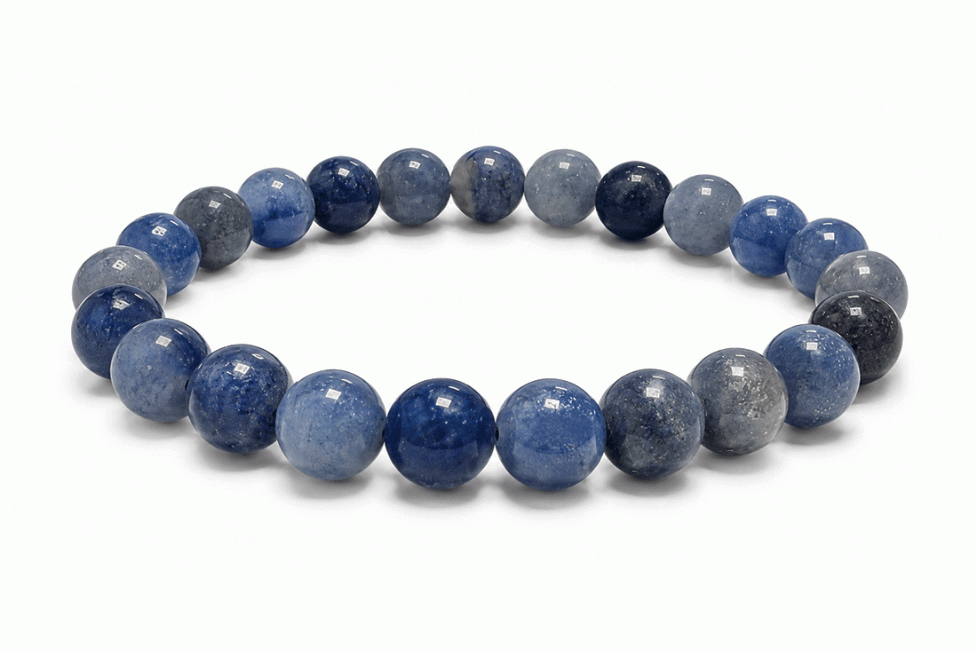 incienso en Pulsera de Aventurina Azul A cuentas 8mm|es