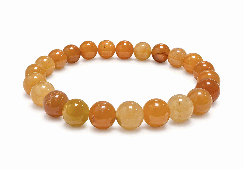 incienso en Pulsera de Aventurina Naranja A cuentas 8mm
