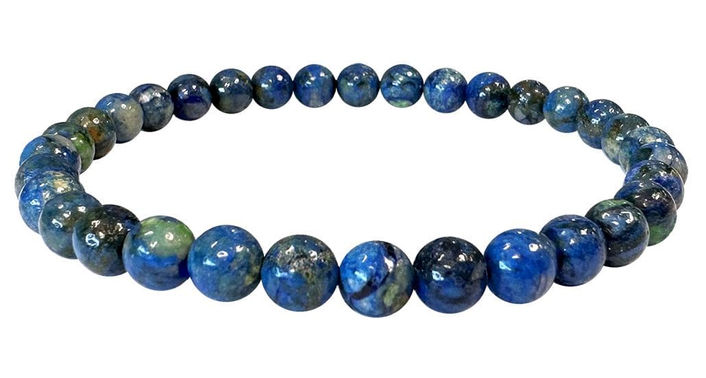 Cuentas de pulsera de azurita malaquita natural AA 5-6 mm