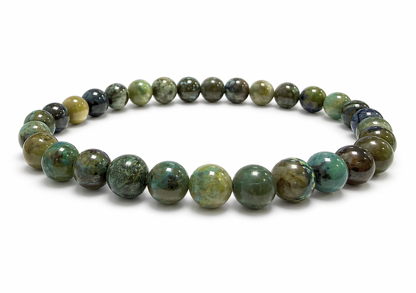 incienso en Pulsera de Azurita Malaquita Natural México A cuentas de 6-7mm