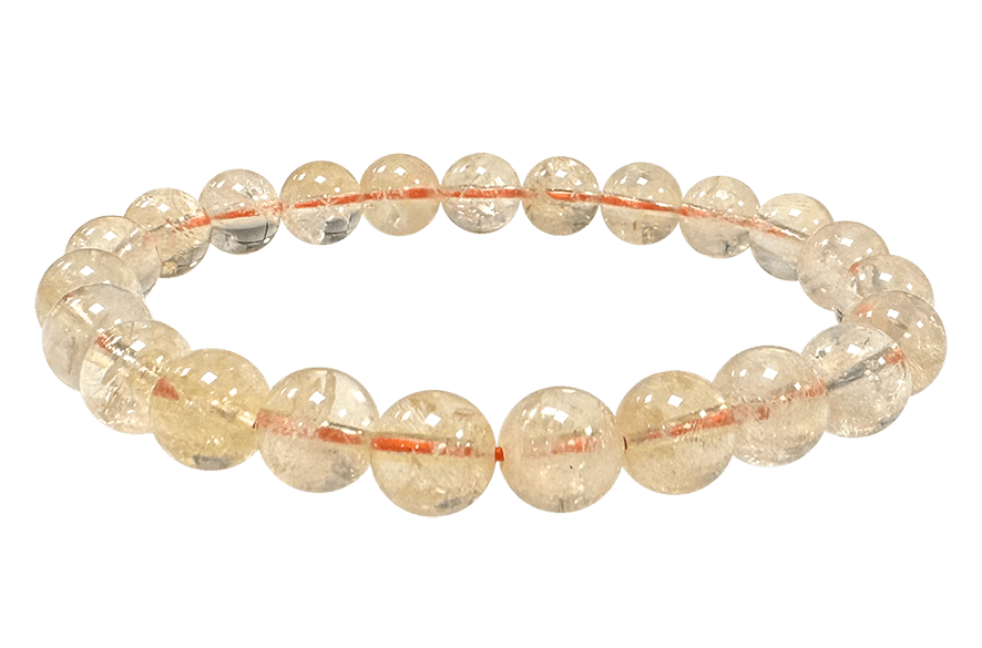 Pulsera Citrino Natural cuentas 8-9mm