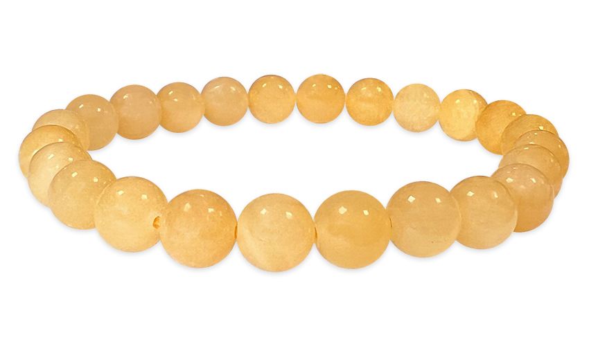 Pulsera Calcita Naranja A perles 8mm