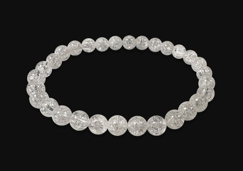 incienso en Pulsera Crack de Cristal de Roca A cuentas de 6 mm|es