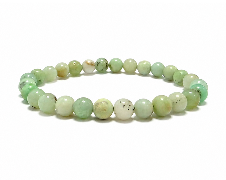 incienso en Pulsera de Crisoprasa AA cuentas 6-7mm