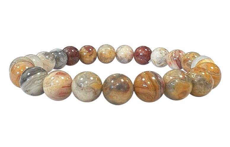 Pulsera Agate Crazy Lace perles 8mm