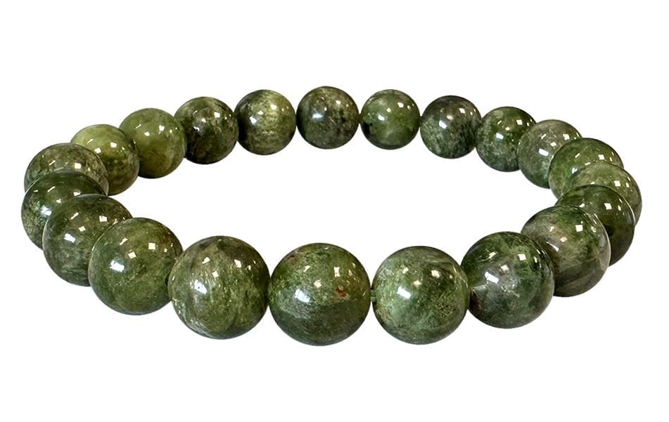 Pulsera Diópsido Verde perlas AA 9-10mm