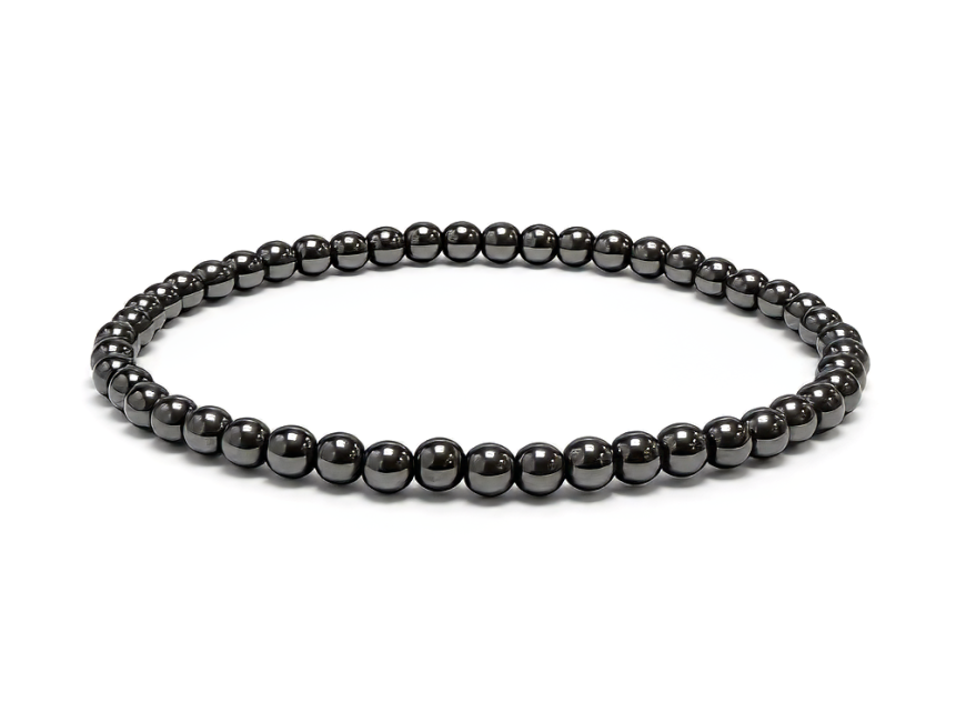incienso en Pulsera de Hematita A cuentas de 4mm